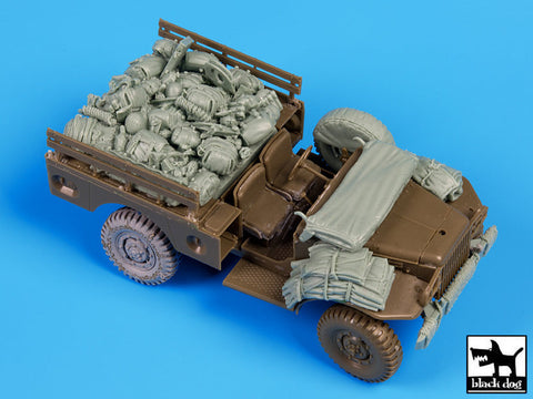 ブラックドッグ T35099 1/35 アメリカ ダッジ 空挺隊 降下前 アクセサリーセット(AFVクラブ)