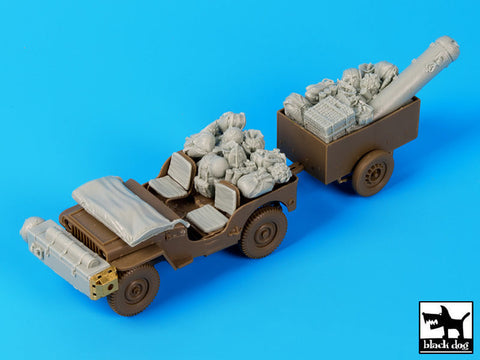 ブラックドッグ T35110 1/35 イギリス ジープ 空挺隊 降下前 アクセサリーセット(ブロンコ)