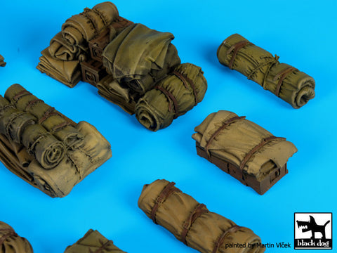 ブラックドッグ T35141 1/35 汎用テント・毛布セット No.1