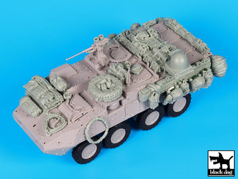 ブラックドッグ T35145 1/35 アメリカ ストライカー WINT-T A &装備品セット(トランペッター)