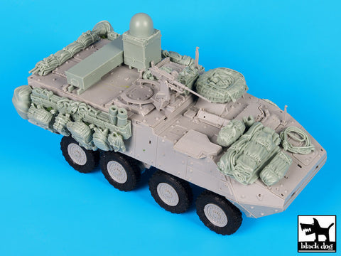 ブラックドッグ T35146 1/35 アメリカ ストライカー WINT-T B &装備品セット(トランペッター)