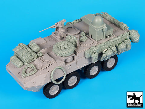 ブラックドッグ T35146 1/35 アメリカ ストライカー WINT-T B &装備品セット(トランペッター)