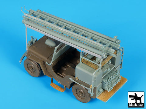 ブラックドッグ T35190 1/35 ウィリスジープ CJ2A 消防車 コンバージョンセット(タミヤ)