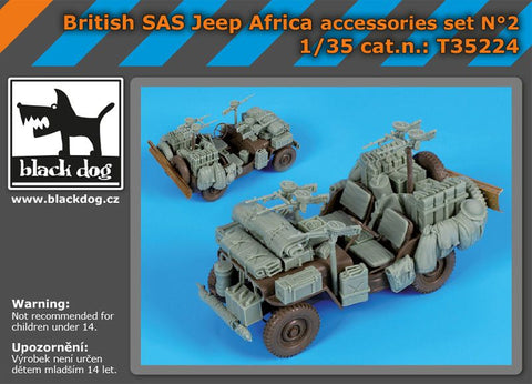 ブラックドッグ T35224 1/35 イギリス SAS ジープ アフリカ アクセサリーセット （タミヤ用）