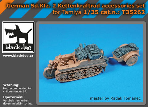 ブラックドッグ T35262 1/35 ドイツ Sd.Kfz 2 ケッテンクラート アクセサリーセット(タミヤ用)