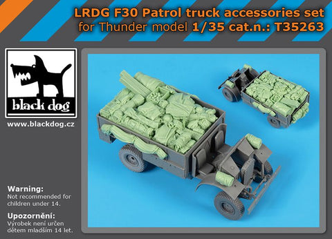 ブラックドッグ T35263 1/35 LRDG F30 パトロールトラックアクセサリーセット(サンダーモデル用)
