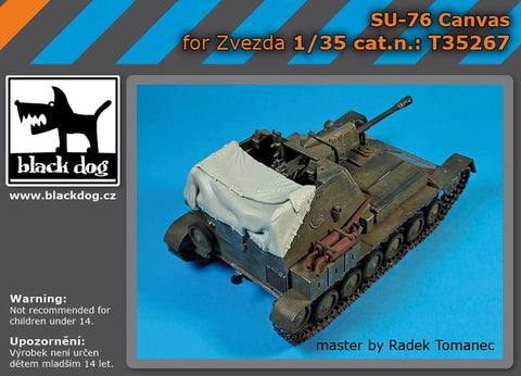 ブラックドッグ T35267 1/35 SU-76 キャンバスカバー(ズベズダ用)