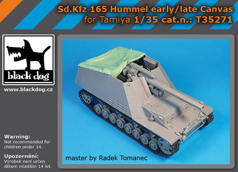 ブラックドッグ T35271 1/35 Sd.Kfz 165 フンメル 初期/後期型 キャンバス (タミヤ用)
