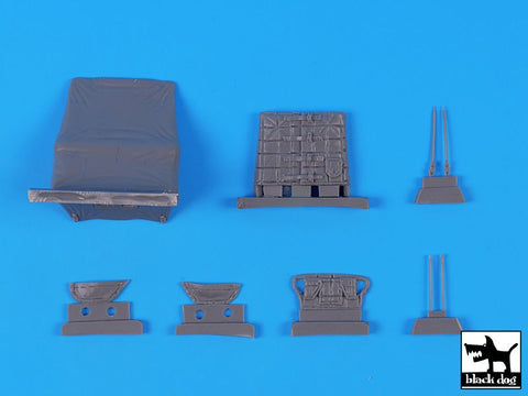 ブラックドッグ T35275 1/35 ジープ ボンネットカバー・キャンバス (タミヤ用)