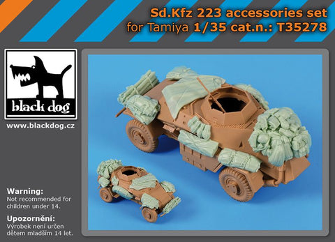 ブラックドッグ T35278 1/35 Sd.kfz 223 アクセサリーセット (タミヤ用)