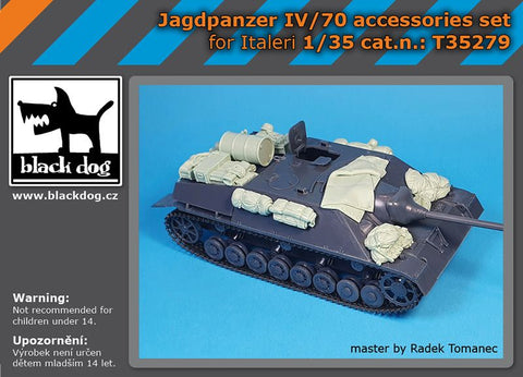 ブラックドッグ T35279 1/35 IV号駆逐戦車/ 70 アクセサリーセット (イタレリ用)