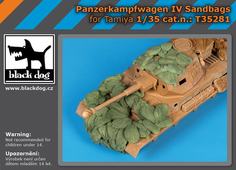 ブラックドッグ T35281 1/35 IV号戦車 サンドバッグアーマー (タミヤ用)