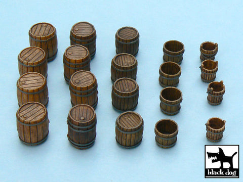 ブラックドッグ T48016 1/48 樽セット