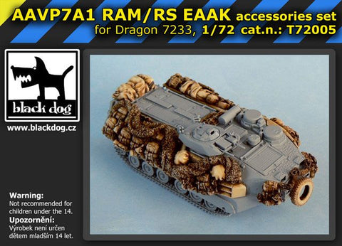 ブラックドッグ T72005 1/72 AAVP7A1 RAM/RS EAAK （ ドラゴン 07233用，10 レジンパーツ）