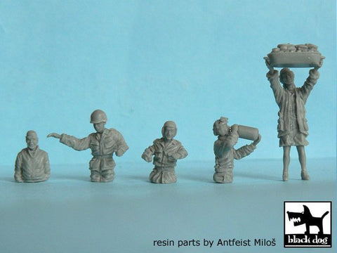 ブラックドッグ T72012 1/72 アメリカ軍 戦車クルー＆民間人