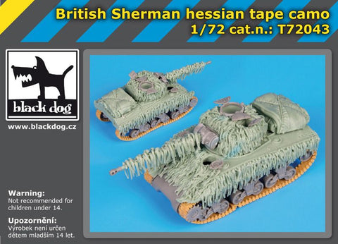 ブラックドッグ T72043 1/72 イギリス軍 シャーマン ヘシアンテープ・カモフラージュセット （ ドラゴン用）