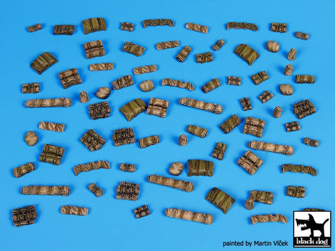 ブラックドッグ T72056 1/72 テント + 寝袋 2 アクセサリーセット