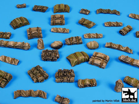 ブラックドッグ T72056 1/72 テント + 寝袋 2 アクセサリーセット