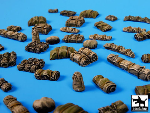 ブラックドッグ T72056 1/72 テント + 寝袋 2 アクセサリーセット