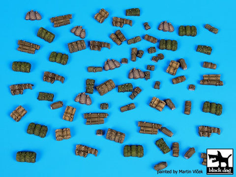 ブラックドッグ T72057 1/72 テント + 寝袋 3 アクセサリーセット