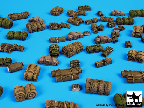 ブラックドッグ T72057 1/72 テント + 寝袋 3 アクセサリーセット