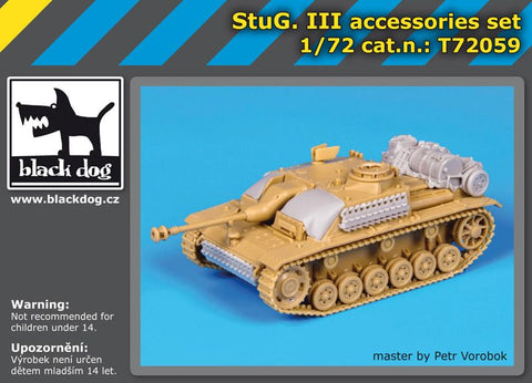 ブラックドッグ T72059 1/72 III号突撃砲 アクセサリーセット （ レベル用）