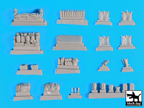 ブラックドッグ T72078 1/72 Sd.Kfz 7 アクセサリーセット （ レベル用）