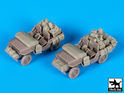 ブラックドッグ T72082 1/72 アメリカ軍 ジープ アクセサリーセット （ ドラゴン用）