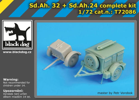 ブラックドッグ T72086 1/72 S.d.Ah32+S.d.Ah 24 コンプリートキット