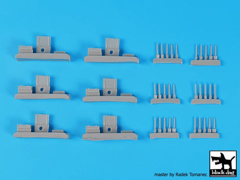 ブラックドッグ T72126 1/72 ソビエト軍 弾薬箱 76 mm 砲弾付