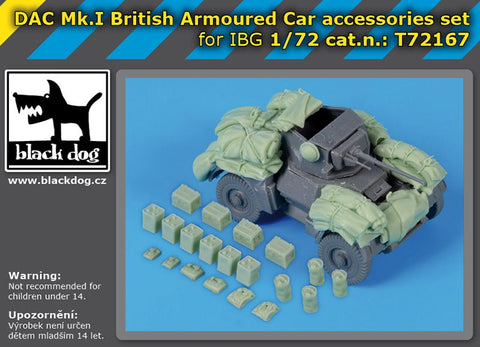 ブラックドッグ T72167 1/72 イギリス DAC Mk I 装甲車 アクセサリーセット (IBGモデル用)