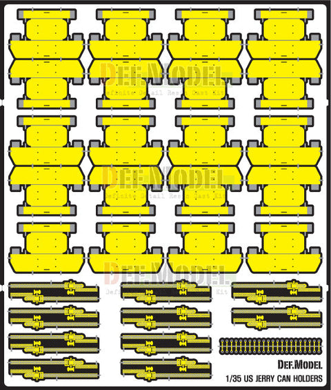 DEFモデル DE35002 1/35 現用アメリカ軍車両用 ジェリカンホルダーセット(20個)