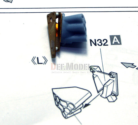 DEFモデル DE35006 1/35 M1A2 SEP エイブラムス TUSK II ベーシックエッチングパーツセット (タミヤ用)