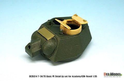 DEFモデル DE35014 1/35 WWII ロシア T-34/76 ベーシックエッチングパーツセット (アカデミー/ICM/レベル用)