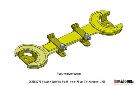 DEFモデル DE35020 1/35 IV号戦車Ｈ型初期-中期 OVMホルダーセット (アカデミー/ 他キット用)
