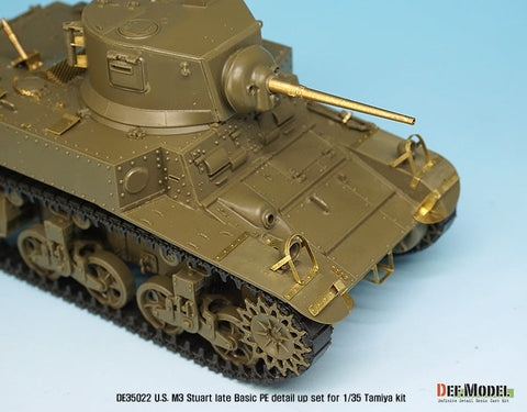DEFモデル DE35022 1/35 アメリカ M3 スチュアート 後期型 ベーシックエッチングパーツセット (タミヤ/ アカデミー用)