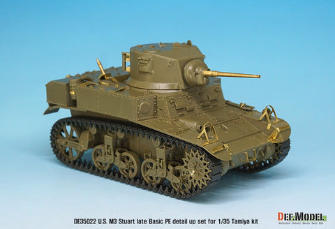 DEFモデル DE35022 1/35 アメリカ M3 スチュアート 後期型 ベーシックエッチングパーツセット (タミヤ/ アカデミー用)