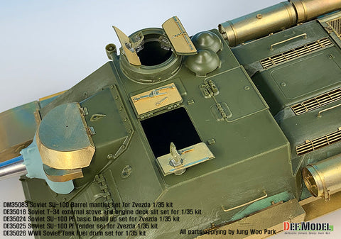 DEFモデル DE35024 1/35 SU-100 ベーシックエッチングパーツセット (ズベズダ新キット用)