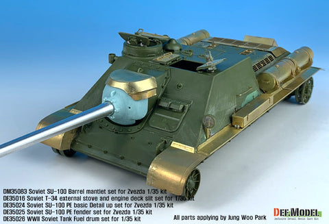 DEFモデル DE35024 1/35 SU-100 ベーシックエッチングパーツセット (ズベズダ新キット用)