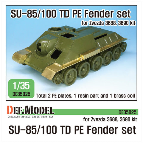 DEFモデル DE35025 1/35 SU-85/100 フェンダーセット (ズベズダ新キット用)