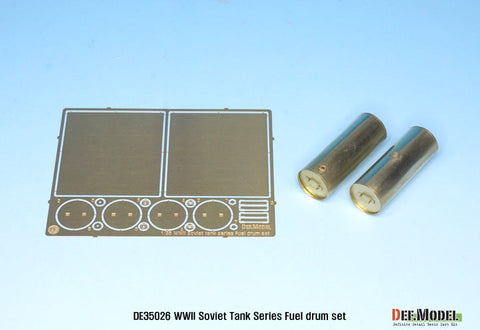 DEFモデル DE35026 1/35 WWII ソビエト戦車 燃料ドラム缶セット T-34/SU/JS/JSU用 (4個入)