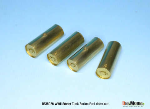 DEFモデル DE35026 1/35 WWII ソビエト戦車 燃料ドラム缶セット T-34/SU/JS/JSU用 (4個入)