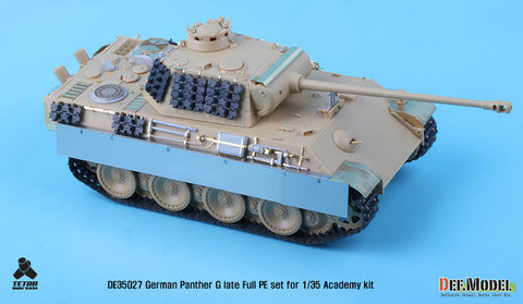 DEFモデル DE35027 1/35 WWII パンサーG型後期型 エッチングパーツセット (各社対応)