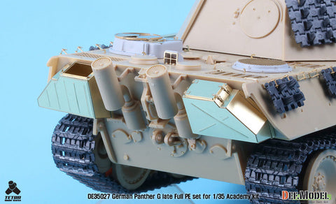 DEFモデル DE35027 1/35 WWII パンサーG型後期型 エッチングパーツセット (各社対応)
