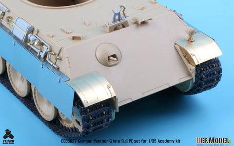 DEFモデル DE35027 1/35 WWII パンサーG型後期型 エッチングパーツセット (各社対応)