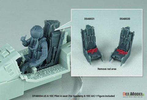 DEFモデル DF48004 1/48 アメリカ A-10C パイロット 着座姿勢(アカデミー 用)