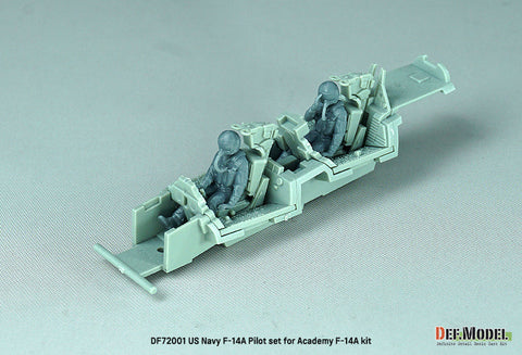 DEFモデル DF72001 1/72 アメリカ海軍 F-14A パイロットセット(2体)(アカデミー用)