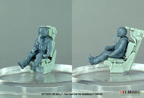 DEFモデル DF72001 1/72 アメリカ海軍 F-14A パイロットセット(2体)(アカデミー用)