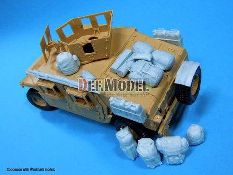 DEFモデル DM35008 1/35 M1151 HMMWV 積荷・マッドテレーンタイヤセット (アカデミー用)