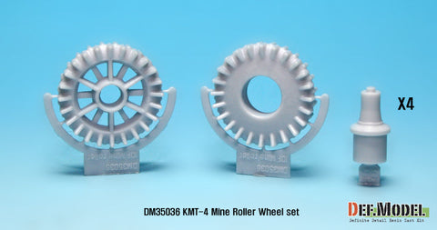 DEFモデル DM35036 1/35 IDF KMT-4 マインローラー ホイールセット (アカデミー用)